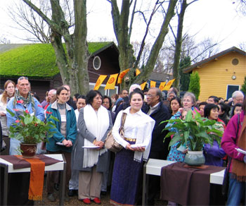 Amaravati Buddhist Monastery. The Kathina ceremony 14th November 2010