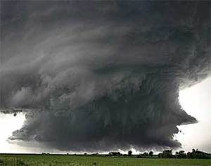 Twister during hurricane Katrina