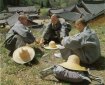 Korean Monks Resting