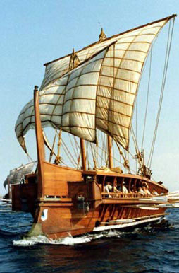 Greek Galley Ship. Photo Wikimedia Commons.