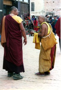 Two Tibetan monks Photo © Lisa Daix