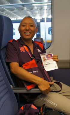 Geshe Tashi Tsering Buddhist Chaplain at London 2012 Olympics.