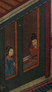 Detail from Chinese screen Detail from Chinese screen