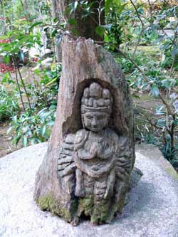 Carved Kannon, Japan Photo: © Hazel Waghorne