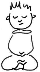 simple cross-legged postures