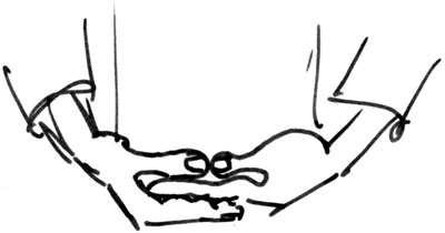 Hands in meditation