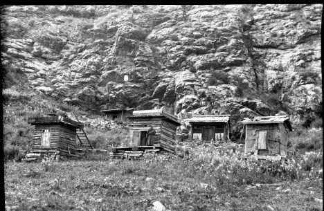 Meditation huts in Mongolia Photo © British Library #endangeredarchives