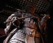 Todai-ji's (東大寺) Komoku-ten (広目天), one of the Shitenno (四天王 '4 Heavenly Kings'). As 'Lord of the West' he sees through evil, punishes wrong-doing, & encourages enlightenment. He carries a brush & sutra in his hands. #Nara Photo © @KyotoDailyPhoto