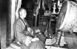 Tibetan Buddhist / Mongolian monk Photo from British Library #endangeredarchives project