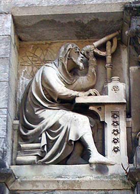 Relievo on a church in Plymouth