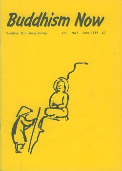 Cover of the June 1989 Buddhism Now. Art © Marcelle Hanselaar