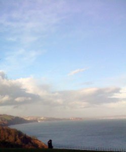 Sea on the coast of Babbacombe, Devon