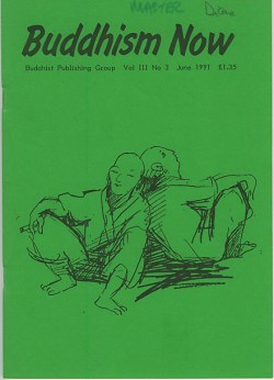 Cover of the June 1991 Buddhism Now. Art © Marcelle Hanselaar