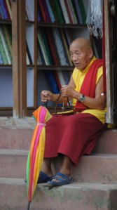 Buddhist monk, Mustang, photo © Lisa Daix