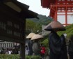 Monks beg at Kiyomizu-dera . Photo © @KyotoDailyPhoto