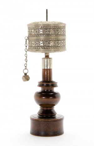 Prayer wheel with its stand
