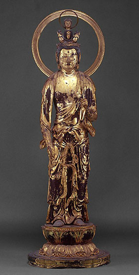 The eleven-headed form of the bodhisattva Kannon. © The Metropolitan Museum of Art