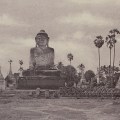 This colossal figure of Gautama represents the most popular Burmese form of the historical Buddha