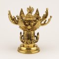 Gilt bronze Tibetan Chinese mandala