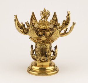 Gilt bronze Tibetan Chinese mandala