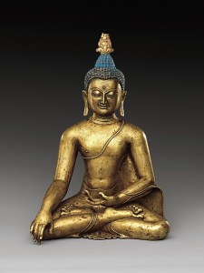 Seated Buddha Reaching Enlightenment, Central Tibet, 11th–12th century. © Metropolitan Museum of Art