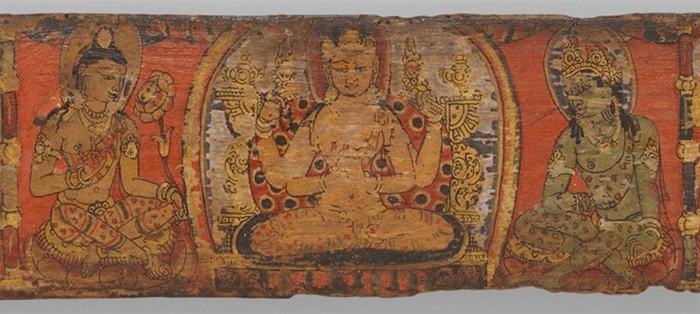 Book Cover from a Manuscript of the Ashtasahasrika Prajnaparamita Sutra