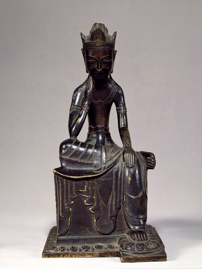 Seated Bodhisattva, Japan, dated 606 or 666. Horyuji Treasure. © Tokyo National Museum
