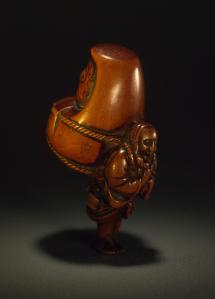 Netsuke: Pilgrim with a Daruma-Doll, Japan, Late 18th - early 19th century. © State Hermitage Museum