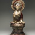 Seated Buddha Shakyamuni, the Right Hand in Abhaya Mudra, the Left Hand Holding a Jewel, Chinese, late 6th century. © Harvard Art Museums/Arthur M. Sackler Museum, Bequest of Grenville L. Winthrop