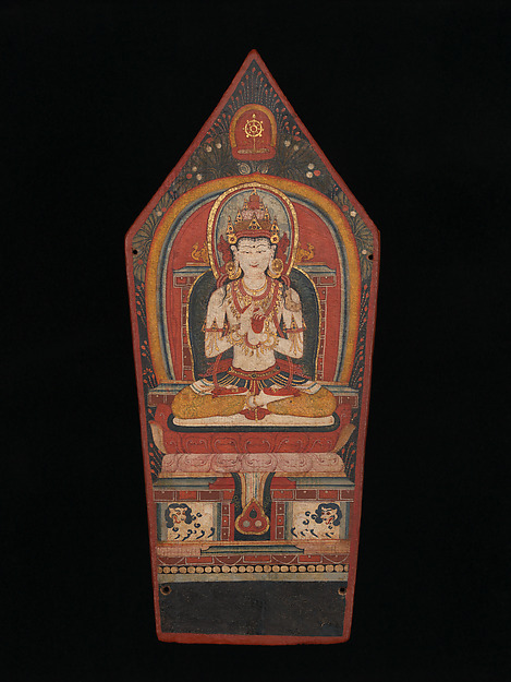 Panel from a Buddhist Ritual Crown Depicting Vairocana, Tibet late 13th–early 14th century © The Metropolitan Museum of Art