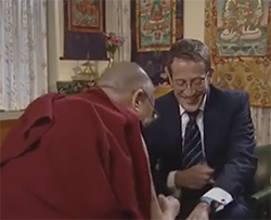 Dalai Lama and Richard Quest of CNN