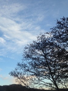 Clouds and sky over Totnes. © RSR