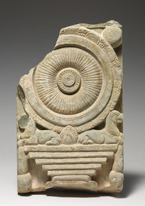 "Dharmachakrastambha'" (Buddhist Wheel of the Law Pillar) Relief,2nd–3rd century A,D. India (probably Nagarjunakonda, Andhra Pradesh) © The Metropolitan Museum of Art