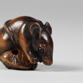 Netsuke Rat, 19th century, Japan. Metropolitan Museum of Art.