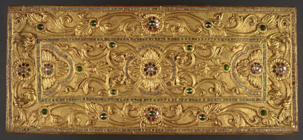 Folding book containing a sermon on the Abhidhamma in Shan language Mueang Lakorn Thailand dated 1917 © British Library Board