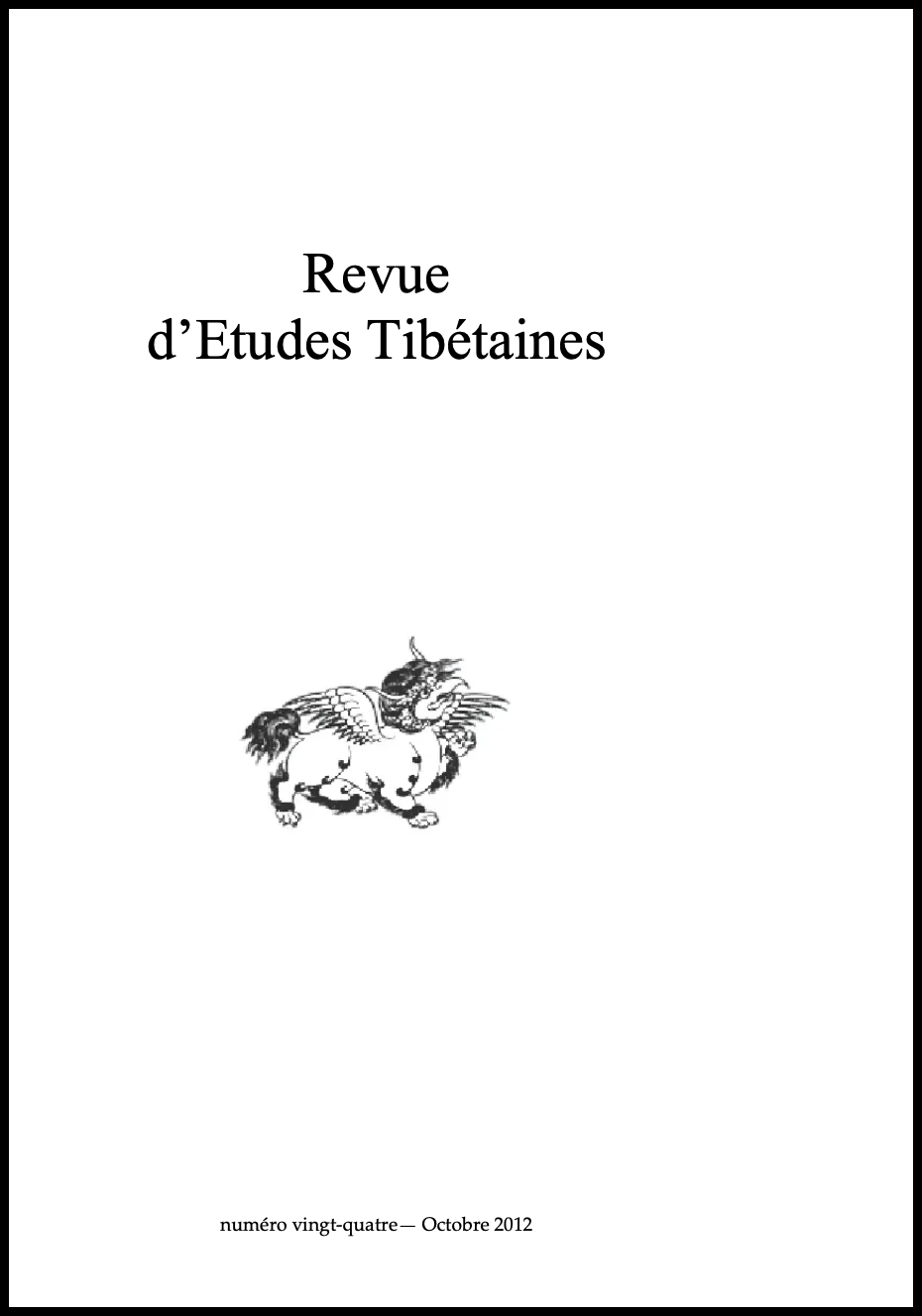 Revue d’Etudes Tibétaines
