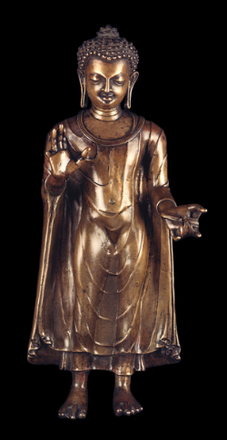 Bronze figure of the Buddha Shakyamuni © The British museum and library