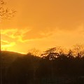 Golden sunset over Totnes.