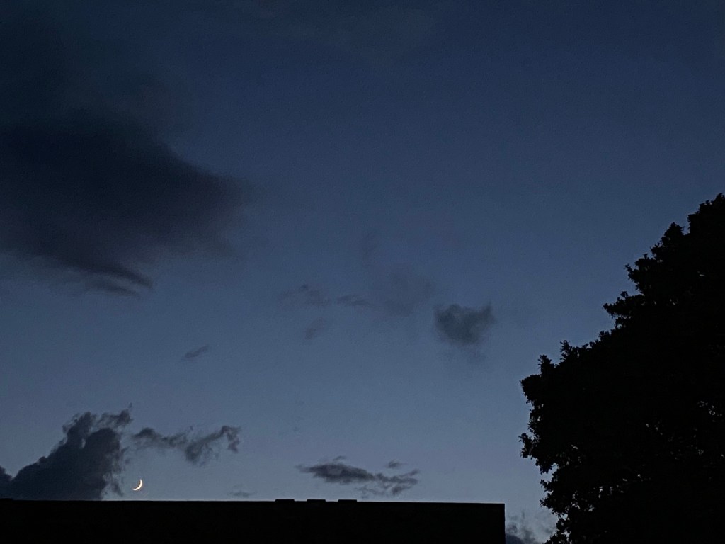 Evening sky over Totnes.