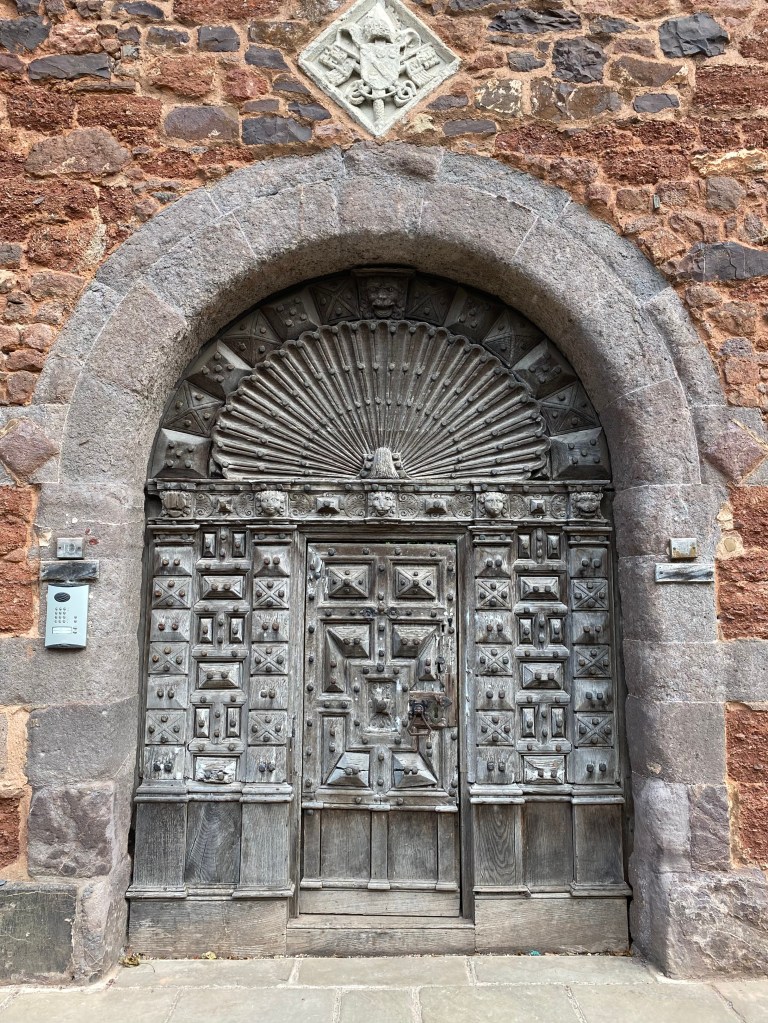 An impressive door in Exeter.