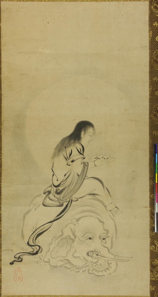 Samantabhadra (Monju Bosatsu) seated upon an elephant. © The Trustees of the British Museum