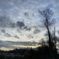 Big cloudy sky over Totnes.