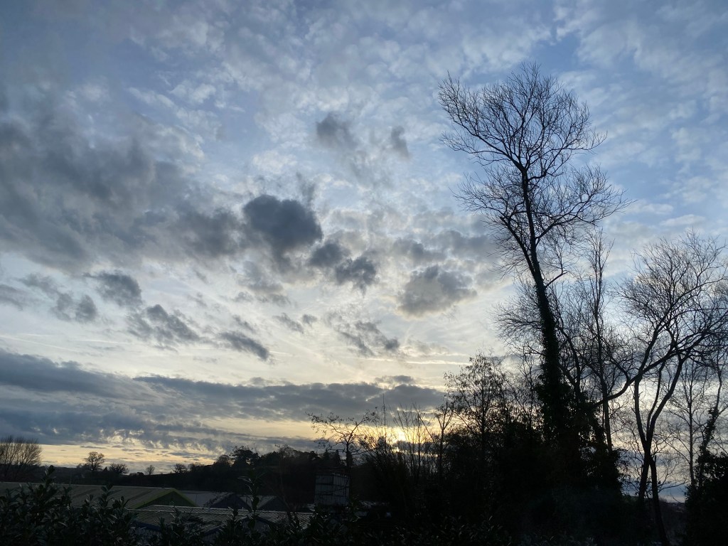 Big cloudy sky over Totnes. 