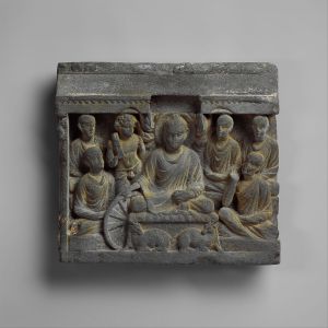Vajrapani Attends the Buddha at His First Sermon
Pakistan (ancient region of Gandhara)
ca. 2nd century