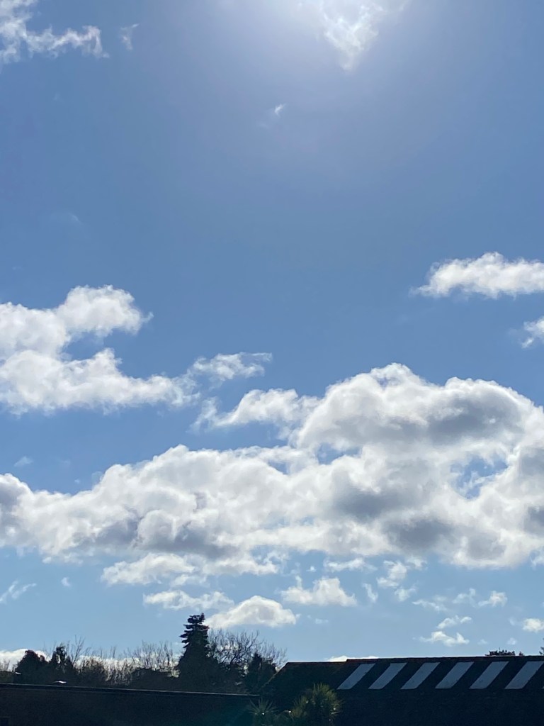 Clouds over the rooftops.