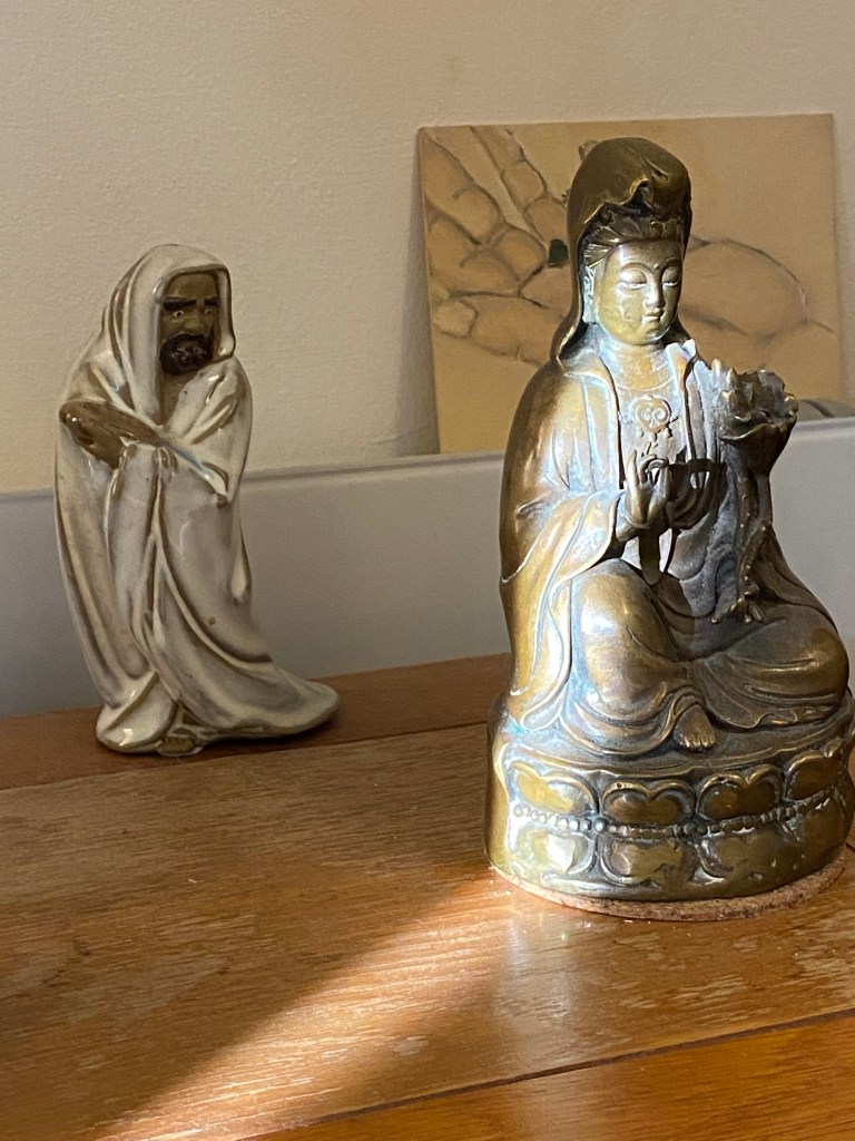 Bodhidharma and Guanyin. 