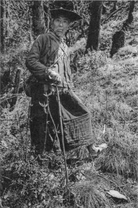 Auleshi in the valley above his hermitage in 1975. Photo: Hugh R, Downs