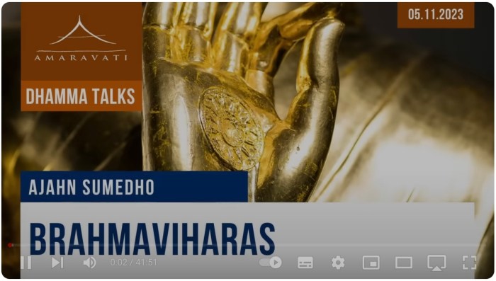 Brahmaviharas by Ajahn Sumedho