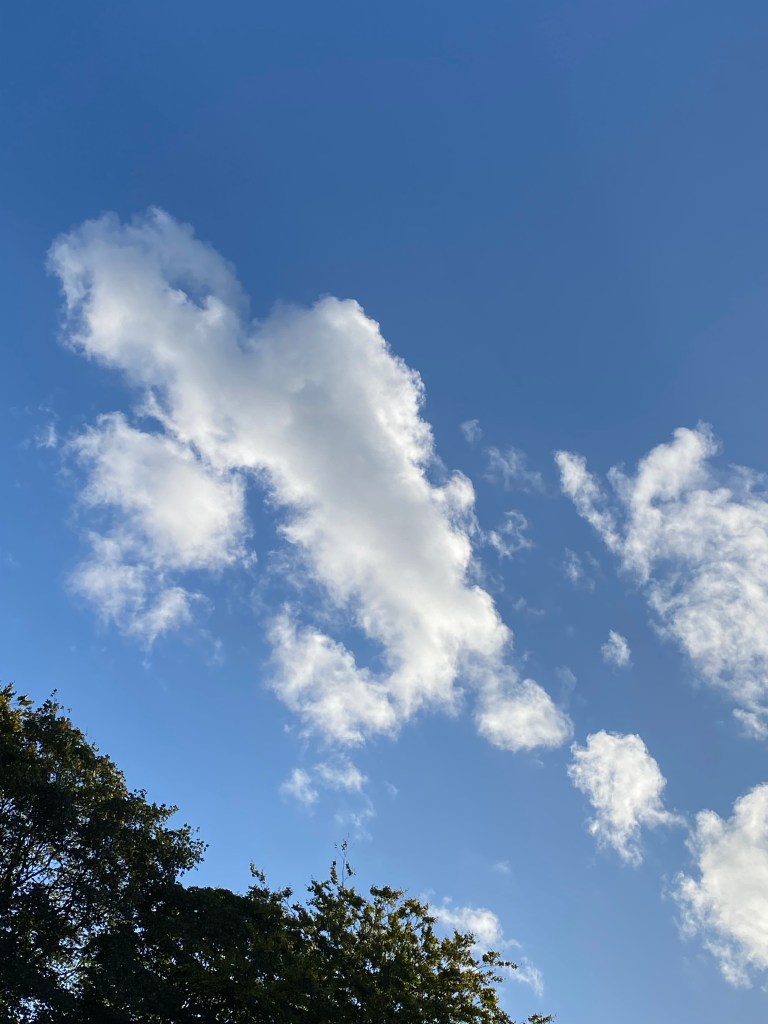 Soft clouds in the afternoon.