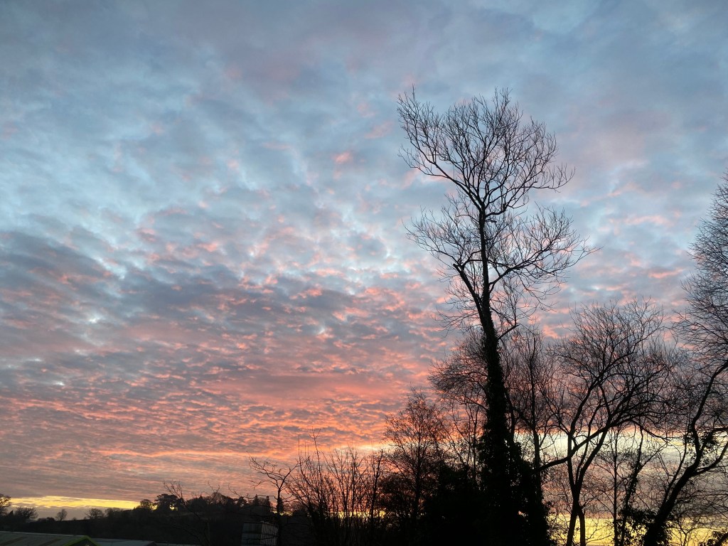 Big sky in the morning.